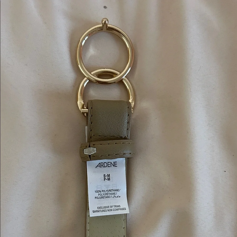 Ardene Tan Belt Set with Gold Rings - Picture 5 of 5